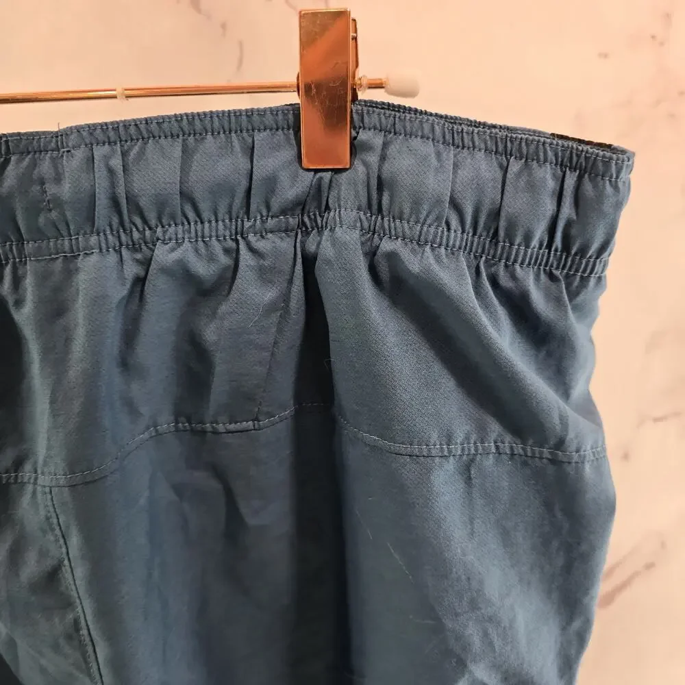 The North Face Shorts Mens Large Lined Running Blue Black Climbing Bike